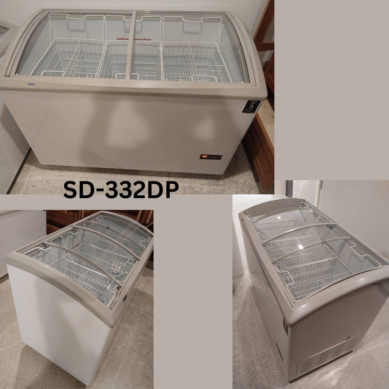 ตู้แช่แข็งกระจกใส